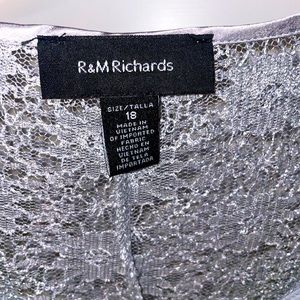 Silver formal dress. Size 18
